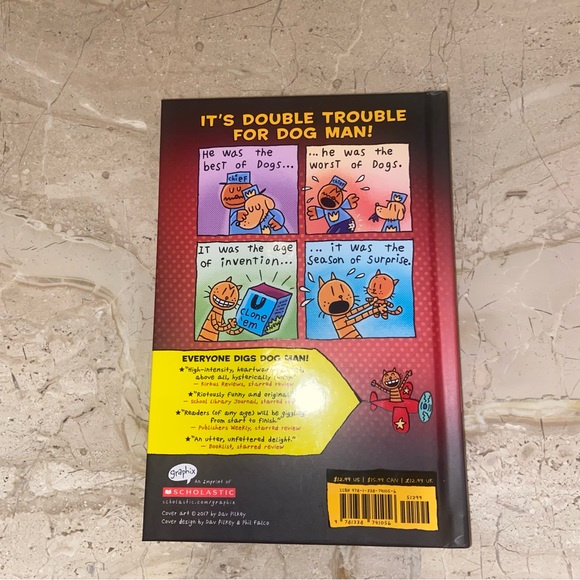 Dog Man 9” And Lil’ Petey 7” Plush Stuffed Animal Plus Book All New With Tags - Picture 8 of 9